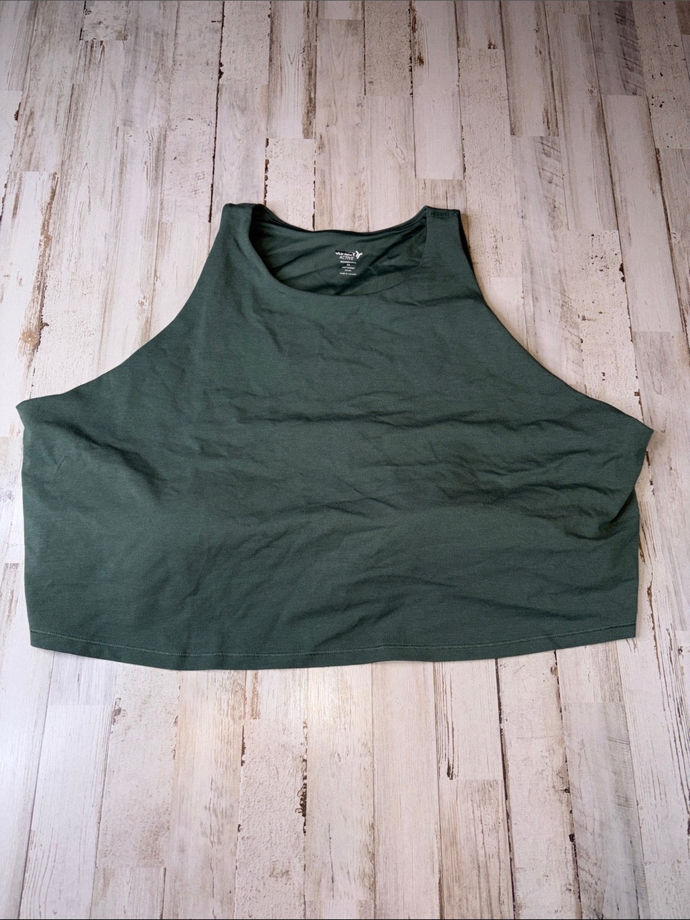 Old Navy Active PowerChill Olive Green built in bra, Tank Top plus Size 4X
